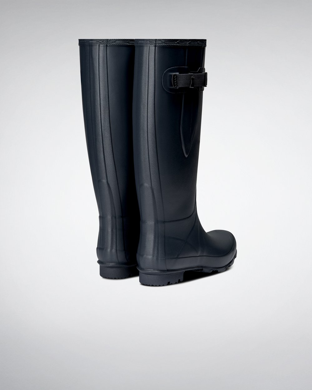 Women Hunter Norris Field | Wide Fit Rain Boots Navy | NZ-9267-XSTJ